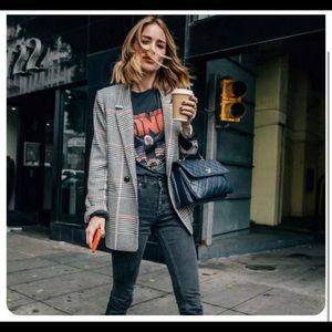 Anine Bing Madeleine Blazer XS Check